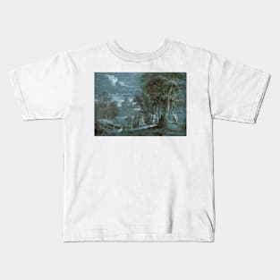 Landscape with a Scene from Fenelon's Telemaque by Jean-Jacques Lagrenee Kids T-Shirt